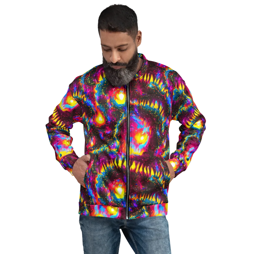 Lava Garden on Bomber Jacket — Front