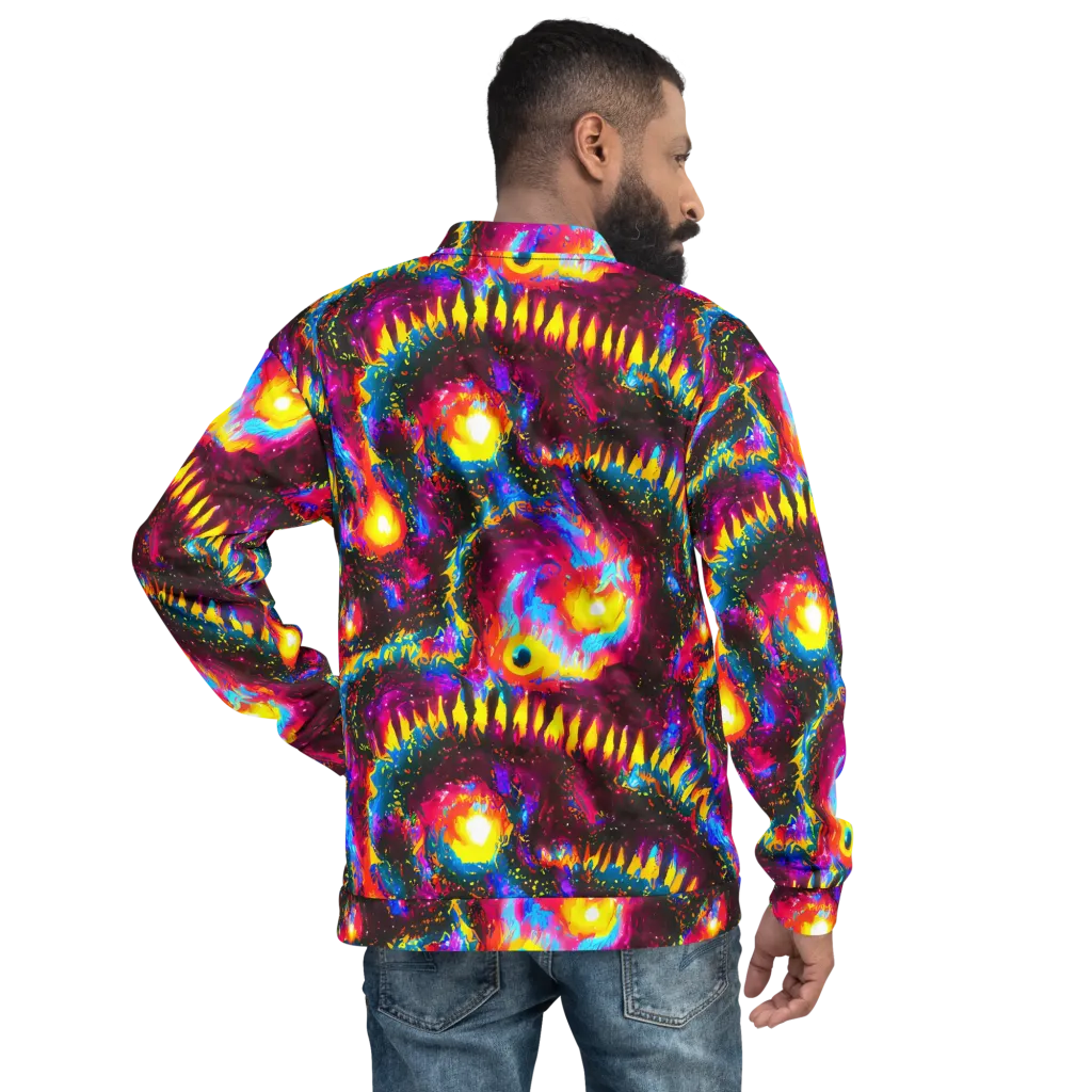 Lava Garden on Bomber Jacket — Back