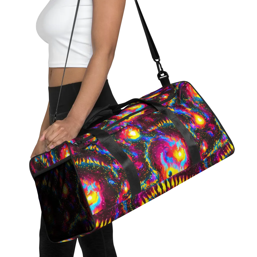 Lava Garden on Duffle Bag — Front