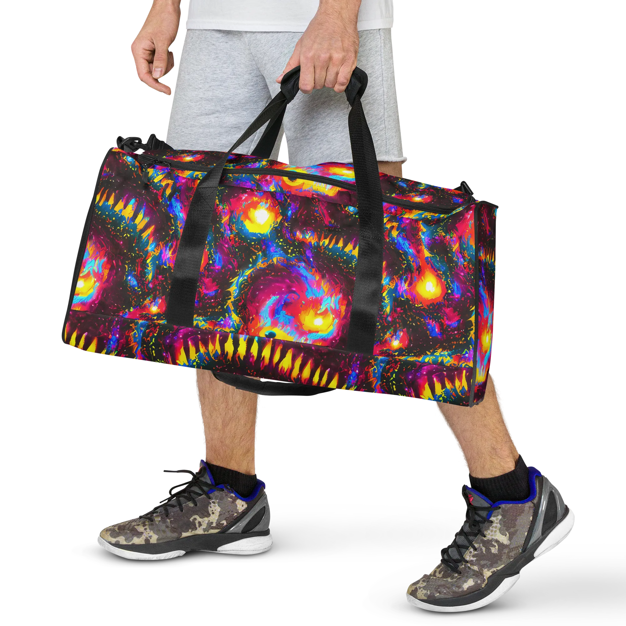 Lava Garden on Duffle Bag — Front