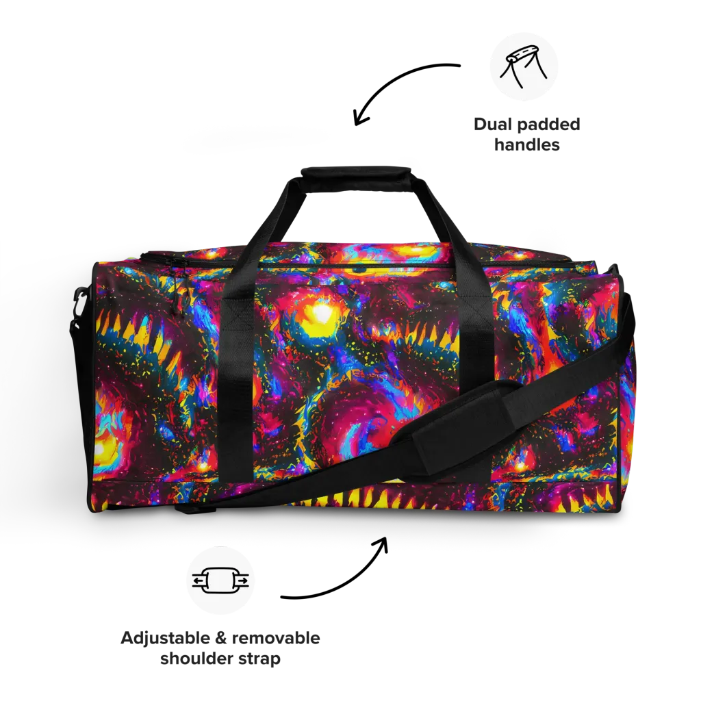 Lava Garden on Duffle Bag — Front