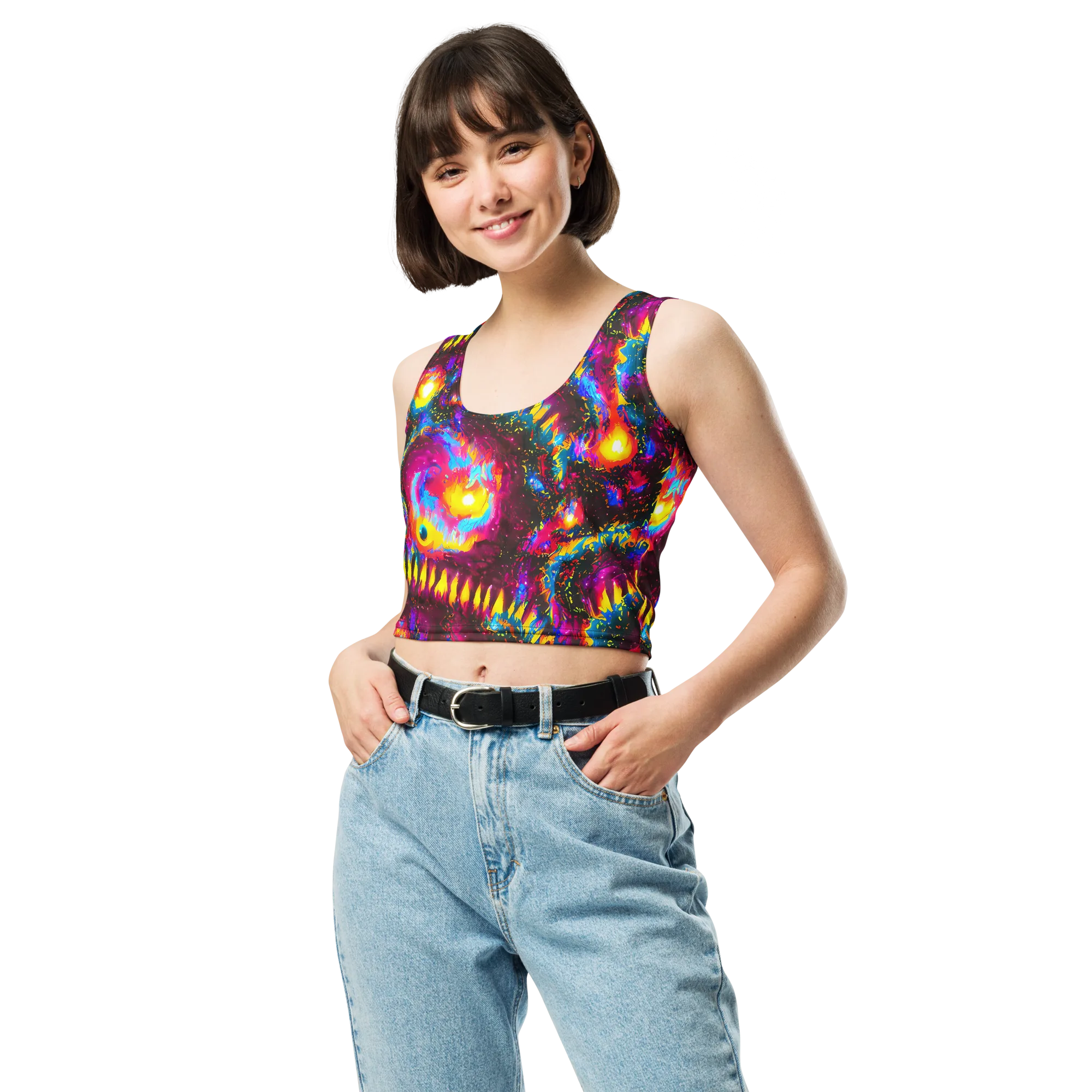 Lava Garden on Crop Top — Front