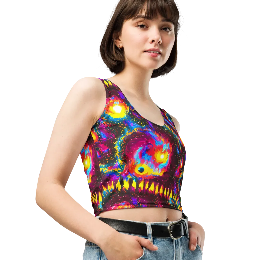 Lava Garden on Crop Top — Right Front