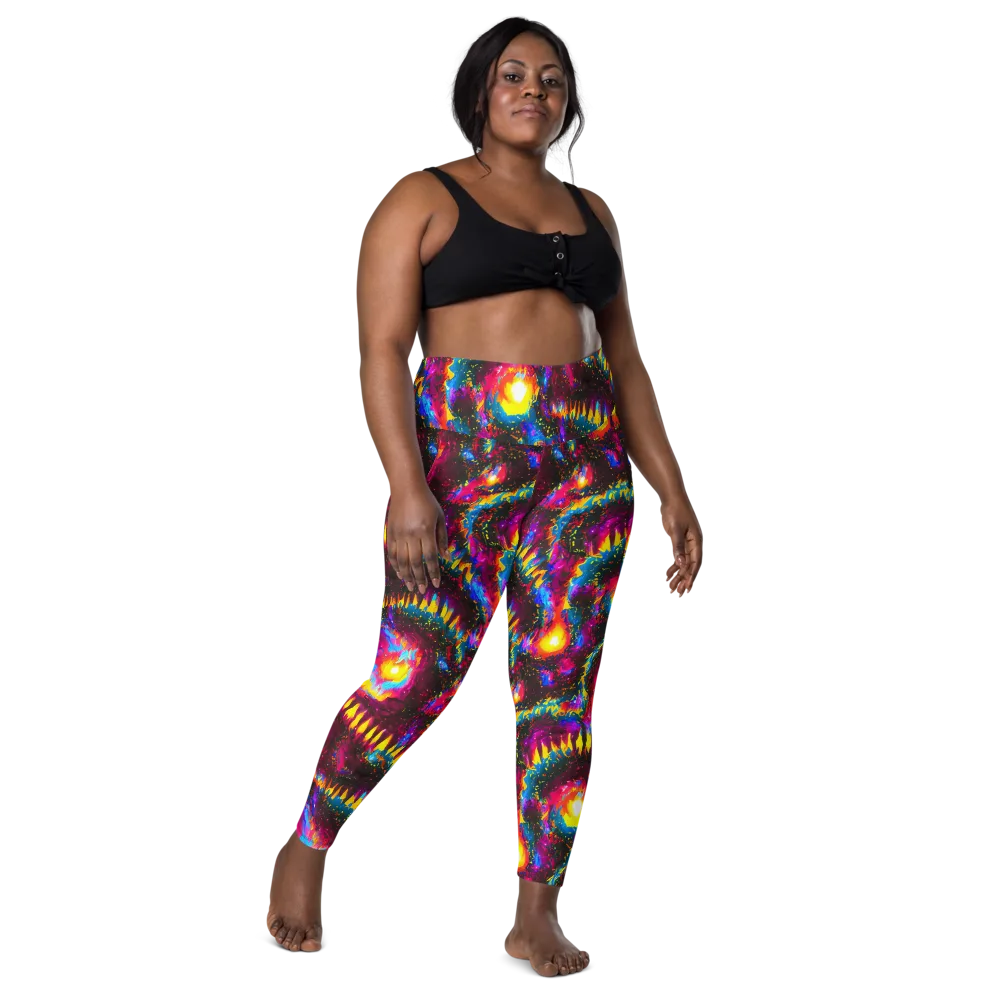 Lava Garden on Leggings with Pockets — Front
