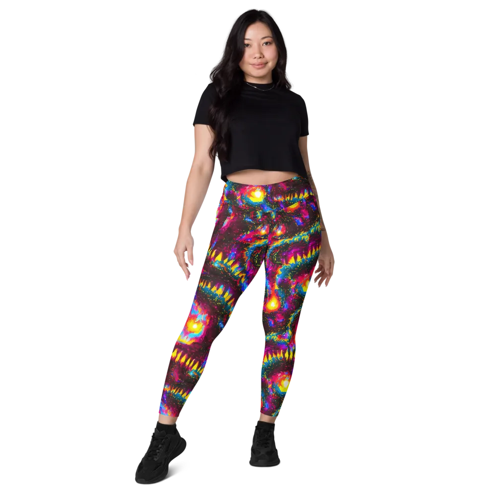 Lava Garden on Leggings with Pockets — Front