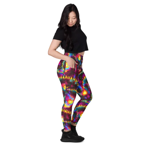 Lava Garden on a Leggings with Pockets