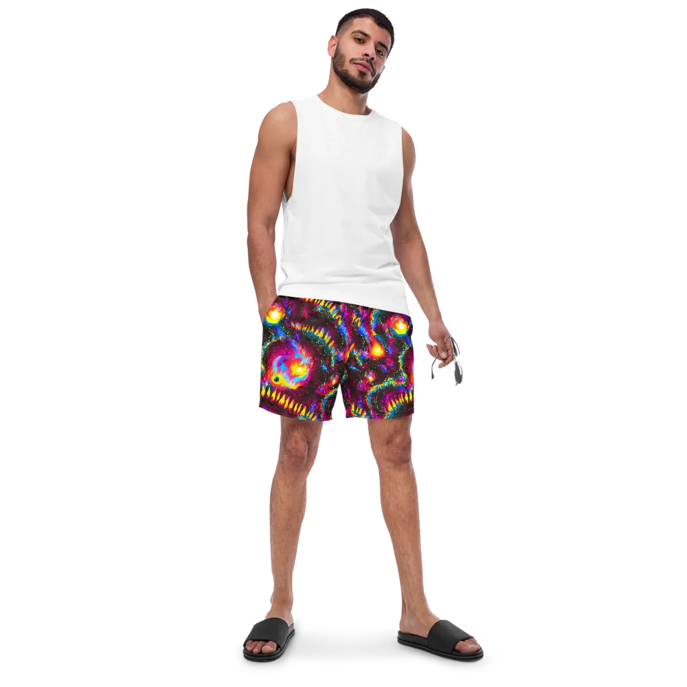 Lava Garden on Swim Trunks — Front