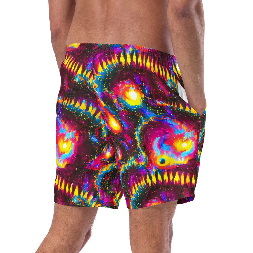 Lava Garden on Swim Trunks — Right Back