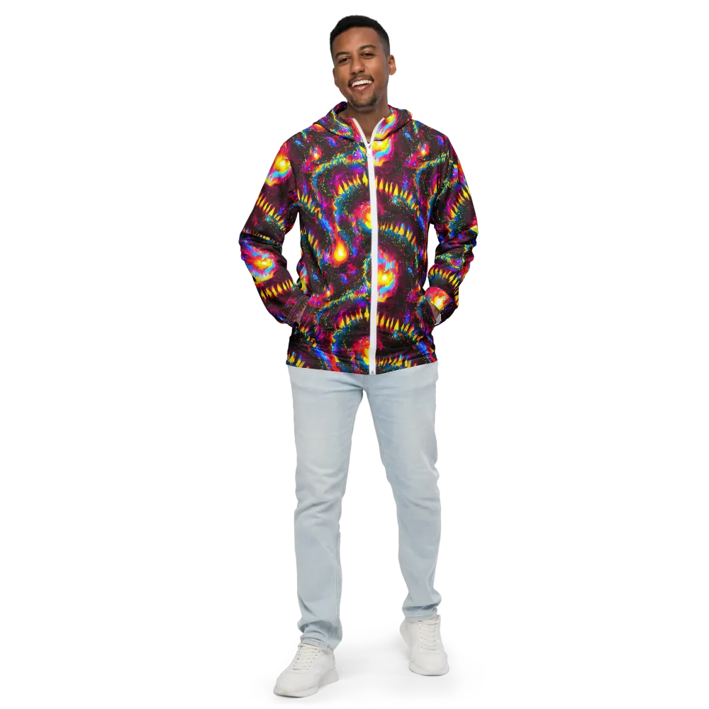Lava Garden on Men's Windbreaker — Front
