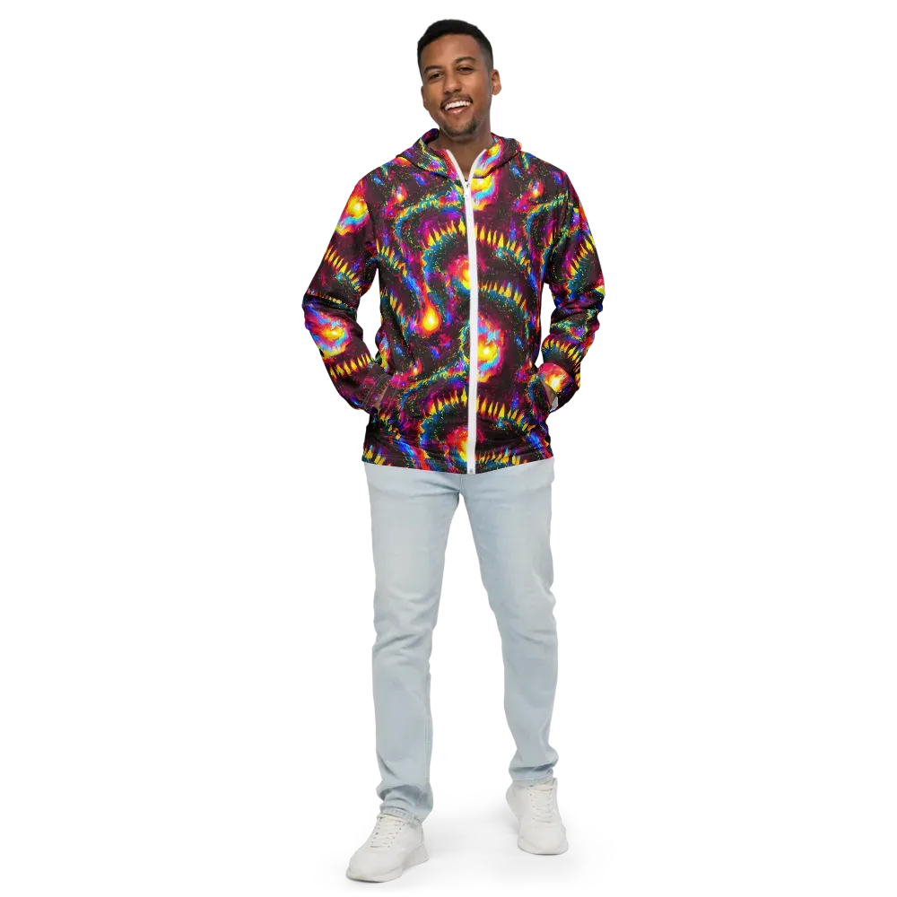 Lava Garden on Men's Windbreaker — Front