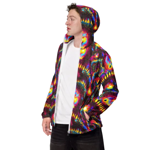 Lava Garden on a Men's Windbreaker