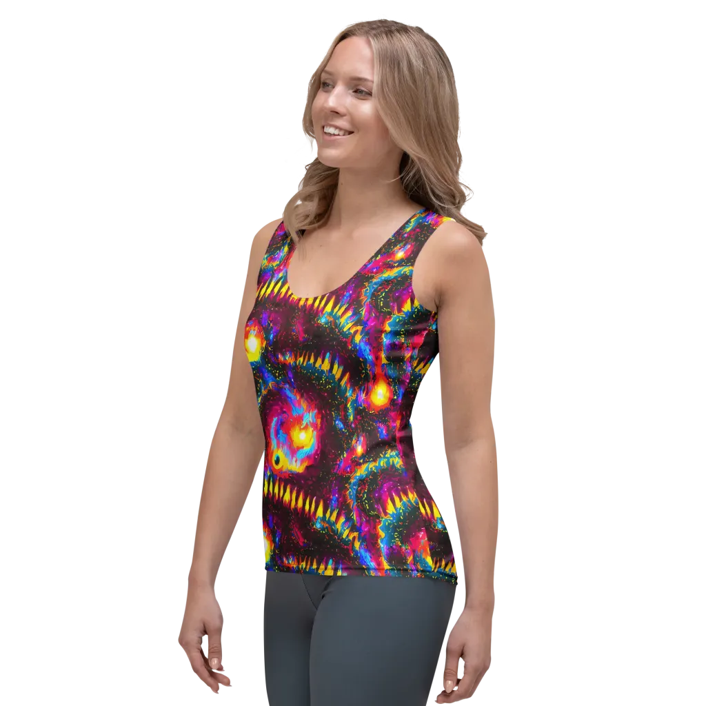 Lava Garden on Women's Tank Top — Left Front