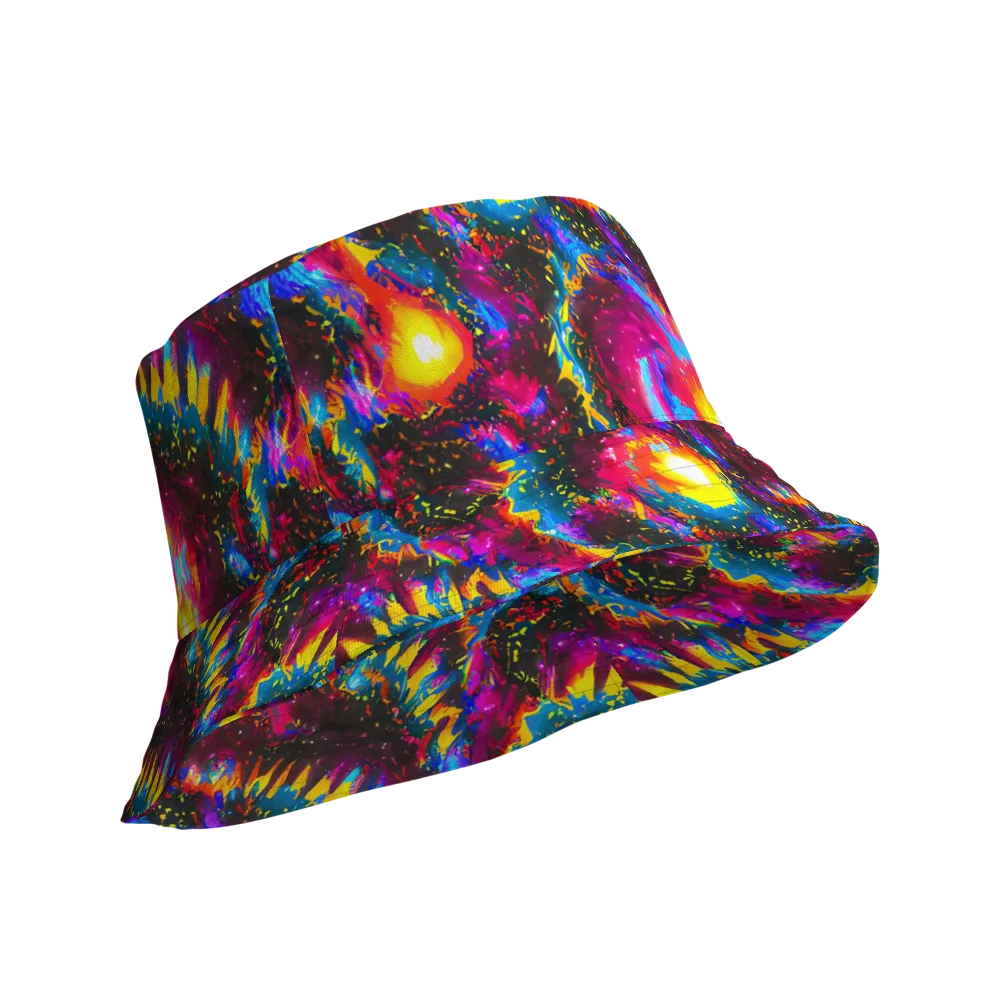 Lava Garden on Reversible Bucket Hat — Product details Outside