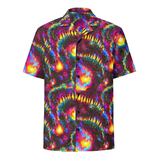 Lava Garden on a Button Shirt
