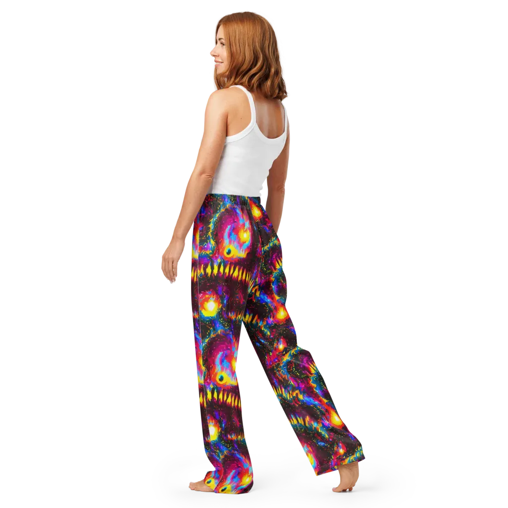 Lava Garden on Women's Pajama Pants — Back