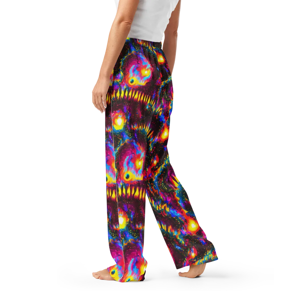 Lava Garden on Women's Pajama Pants — Left