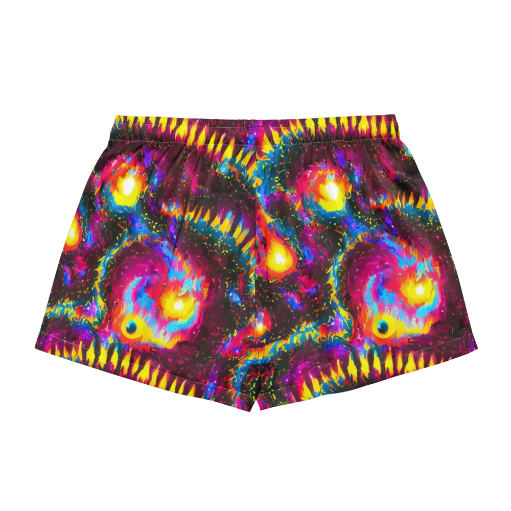 Lava Garden on Women's Pajama Shorts — Back