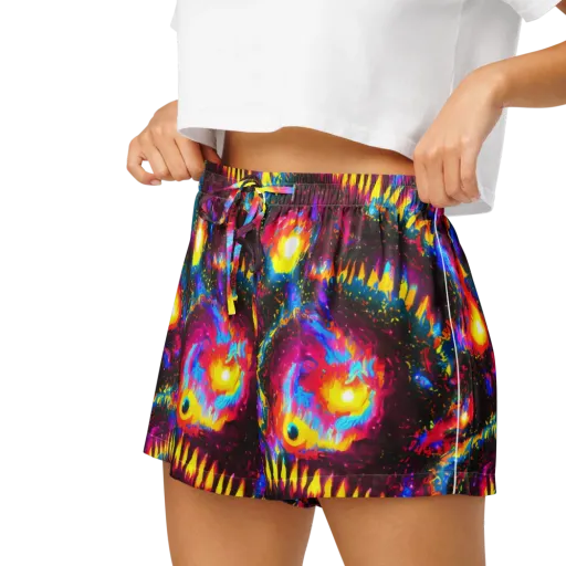 Lava Garden on a Women's Pajama Shorts