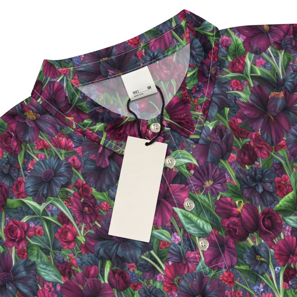 Velvet Night Garden on Men's Slim Fit Polo Shirt — Product details