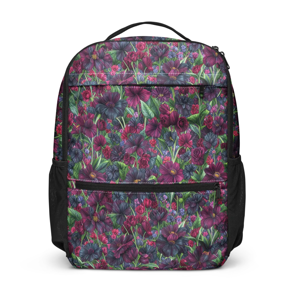 Velvet Night Garden on Utility Backpack — Front