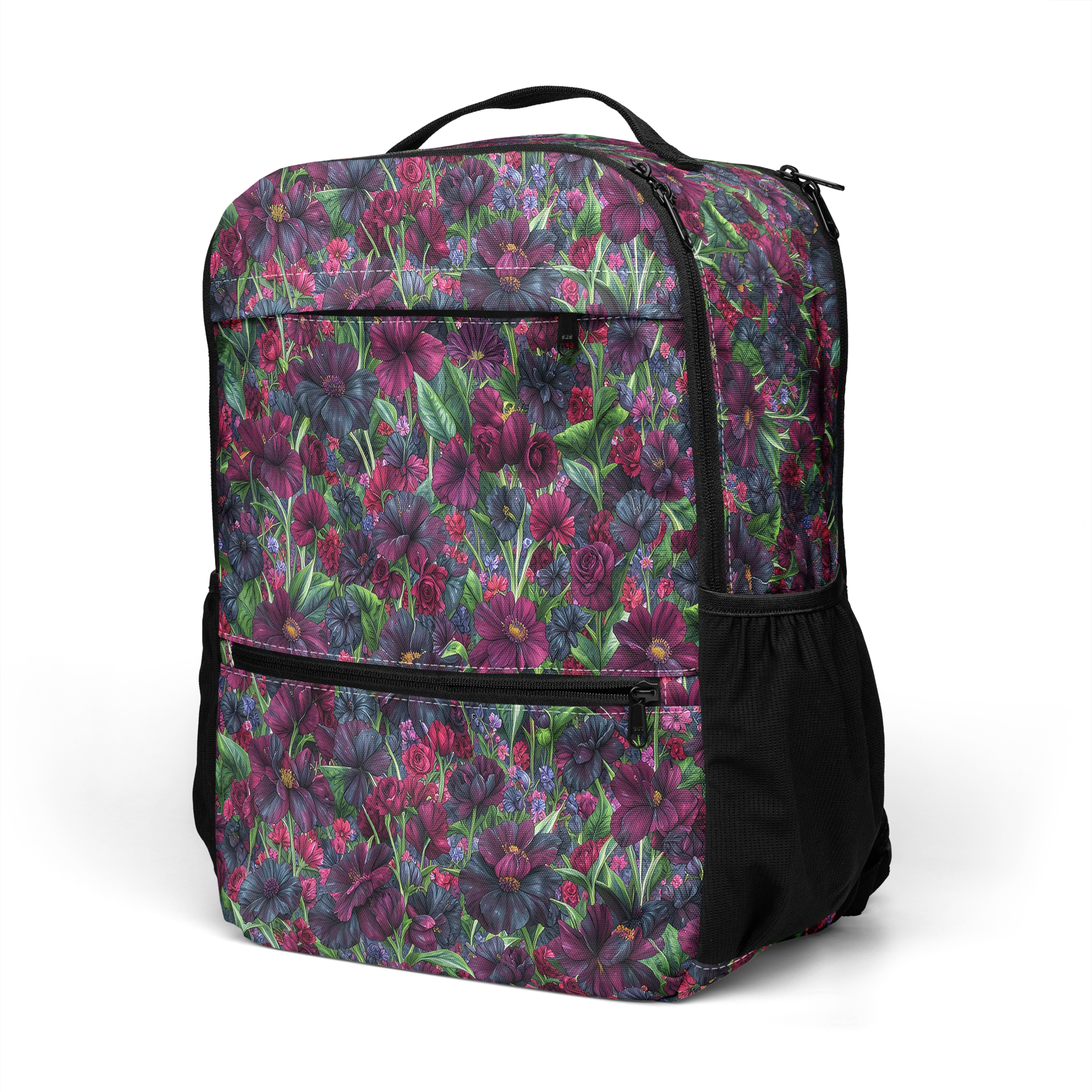 Velvet Night Garden on Utility Backpack — Left Front