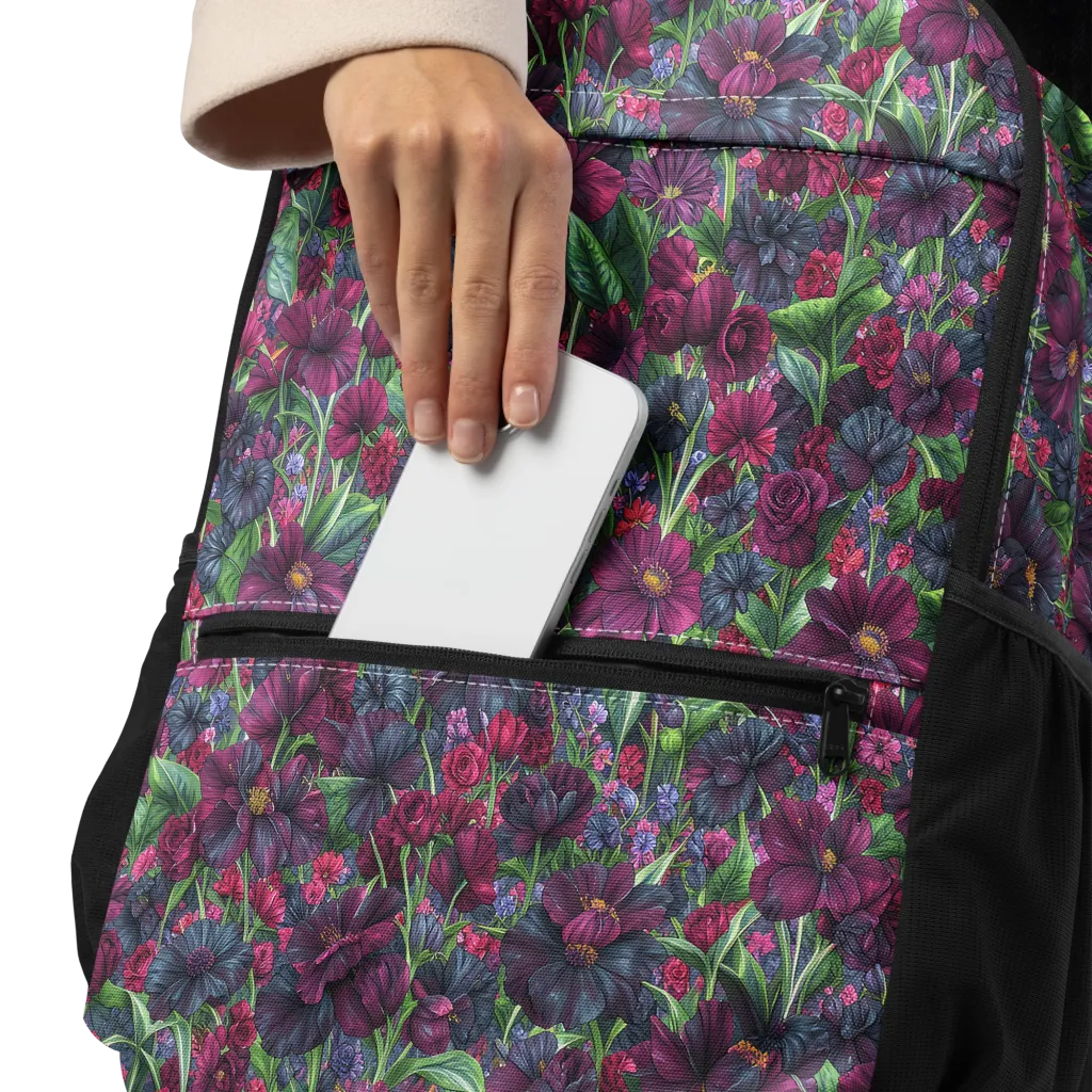 Velvet Night Garden on Utility Backpack — Product details