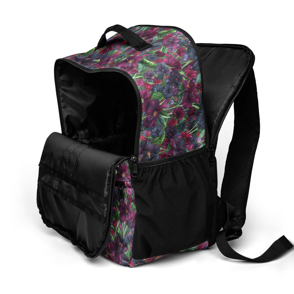 Velvet Night Garden on Utility Backpack — Product details 2