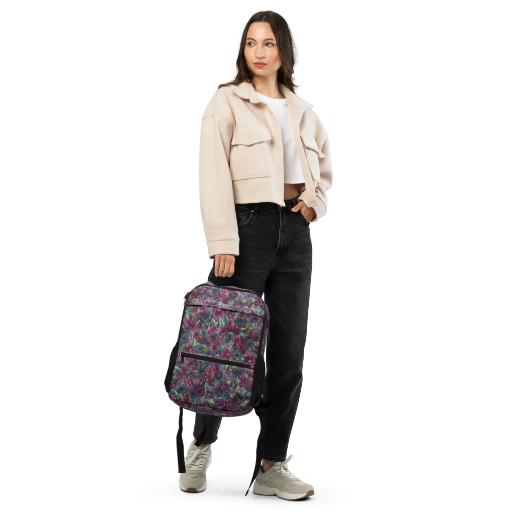 Velvet Night Garden on Utility Backpack — Front
