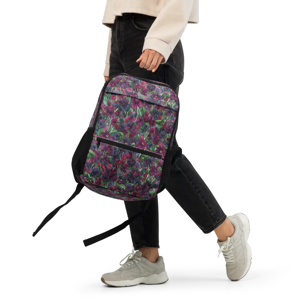 Velvet Night Garden on Utility Backpack — Front