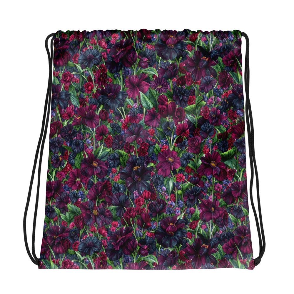 Velvet Night Garden on Drawstring Bag — Photo