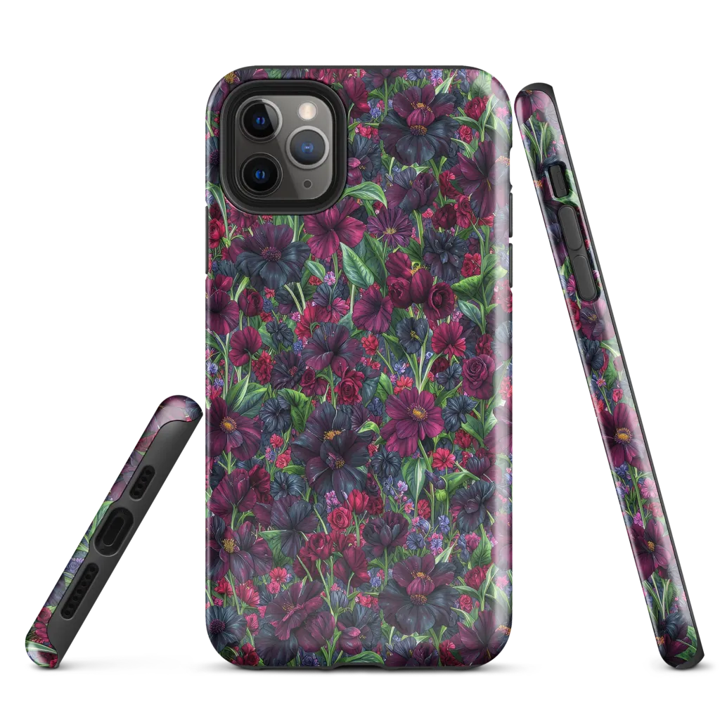 Velvet Night Garden on Tough Case for iPhone® — Front