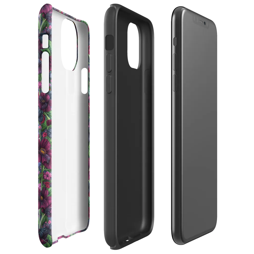 Velvet Night Garden on Tough Case for iPhone® — Right