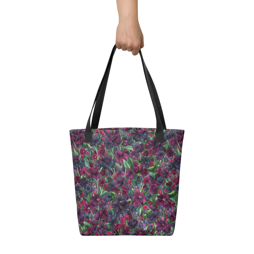 Velvet Night Garden on Tote Bag — Front