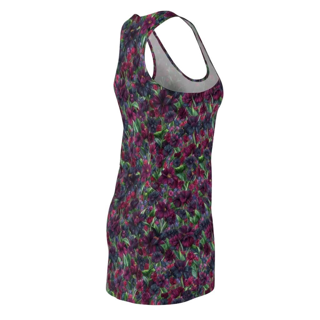 Velvet Night Garden on Racerback Dress — Back Side