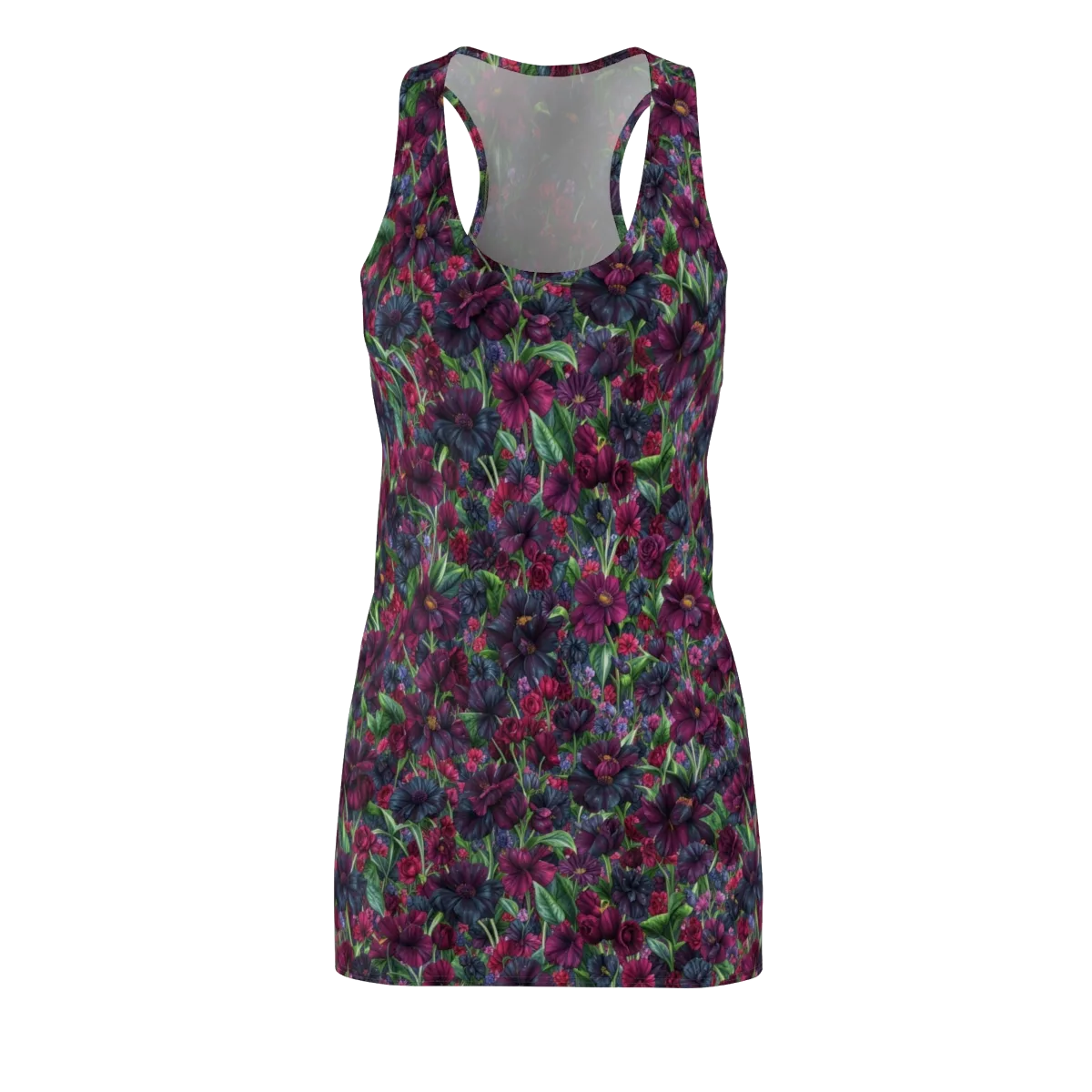 Velvet Night Garden on Racerback Dress — Front