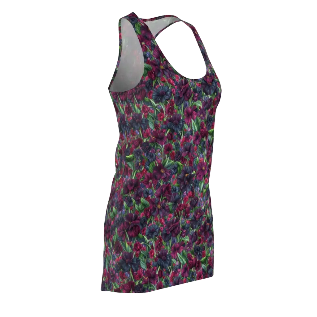 Velvet Night Garden on Racerback Dress — Front Side