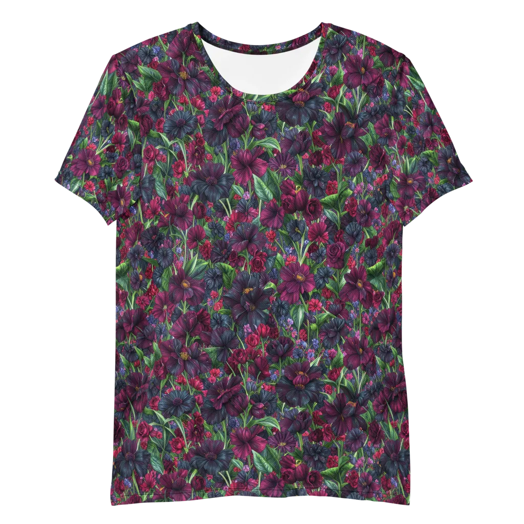 Velvet Night Garden on Men's Athletic T-Shirt — Front