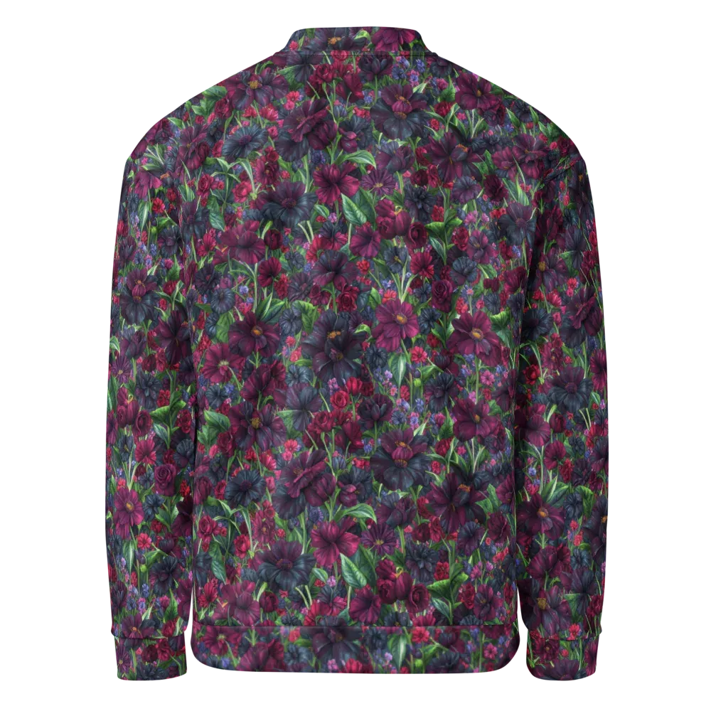 Velvet Night Garden on Bomber Jacket — Back