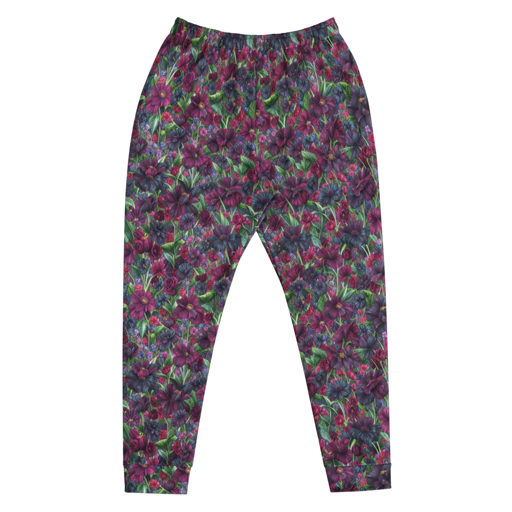 Velvet Night Garden on Men's Joggers — Front