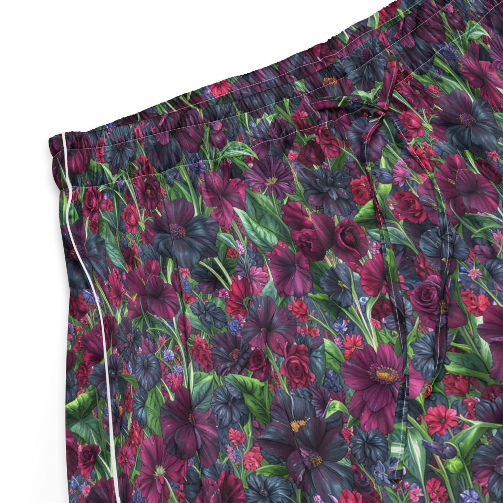 Velvet Night Garden on Women's Pajama Shorts — Product details