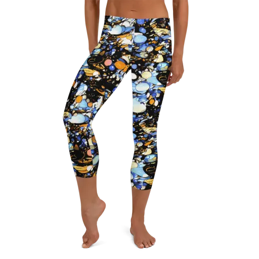 Sapphire Static on a Capri Leggings