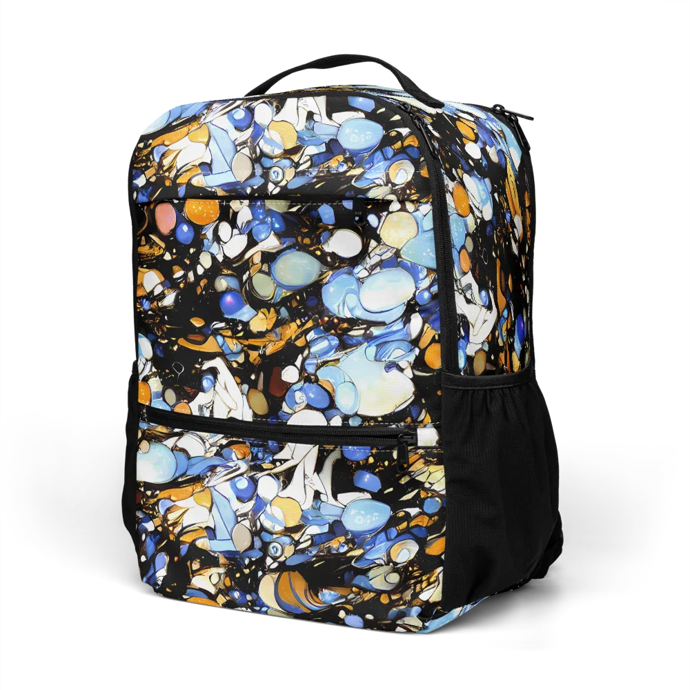 Sapphire Static on Utility Backpack — Left Front