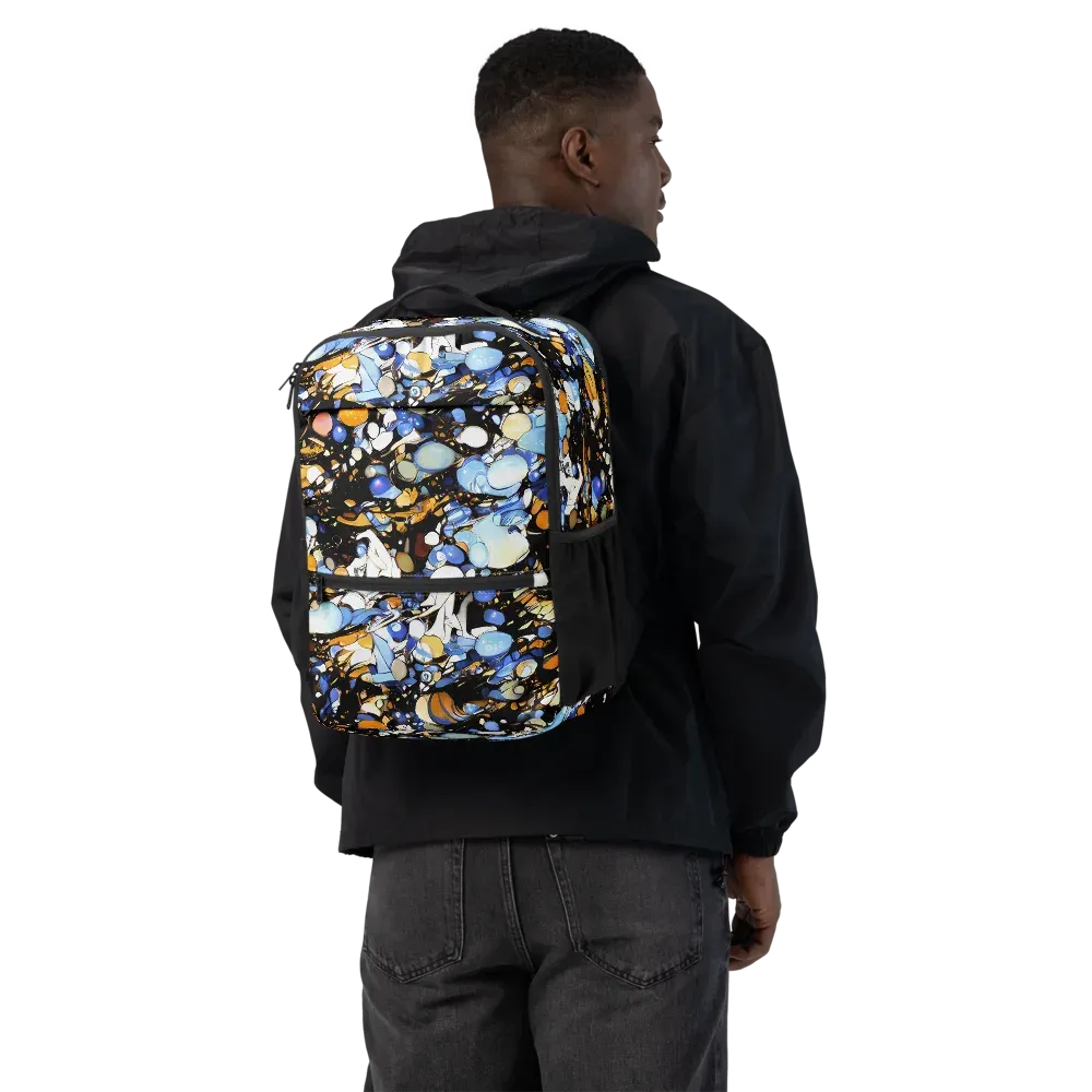 Sapphire Static on Utility Backpack — Back