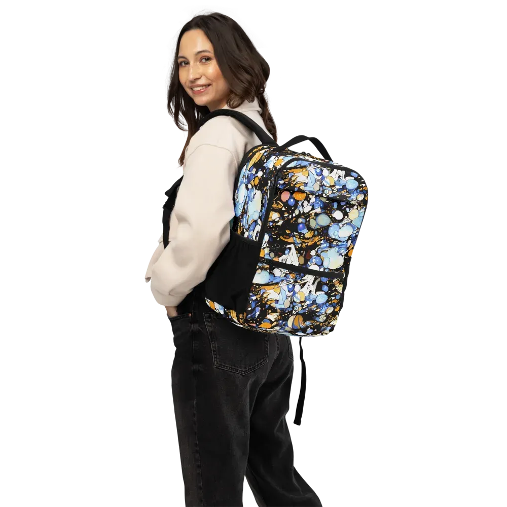 Sapphire Static on Utility Backpack — Back