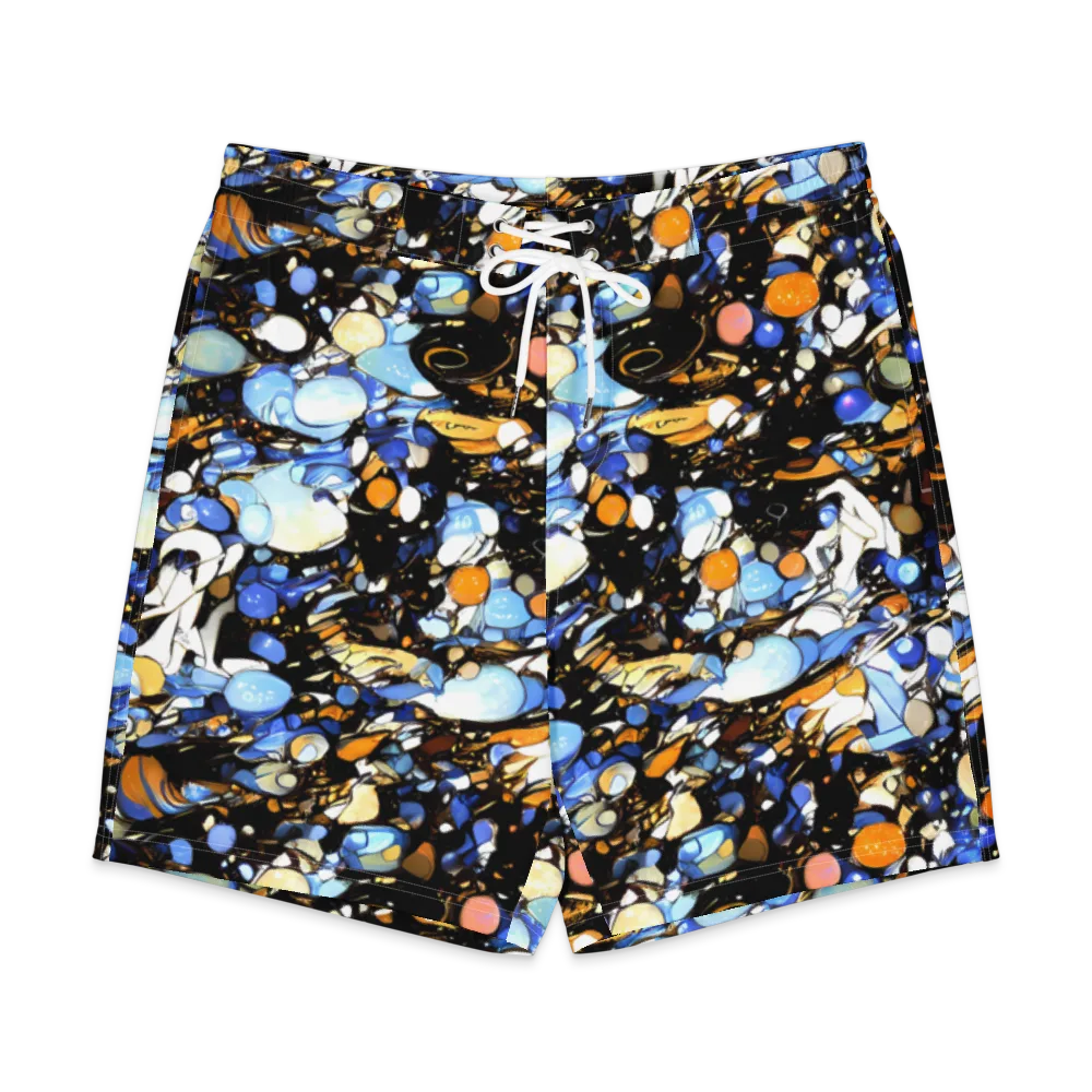 Sapphire Static on Men's Board Shorts — Front