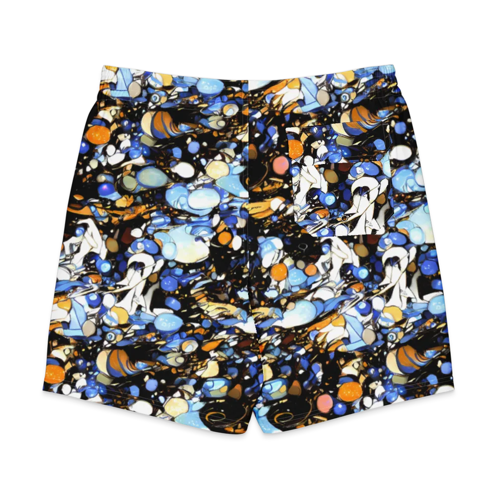 Sapphire Static on Men's Board Shorts — Back
