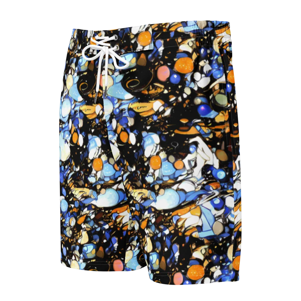 Sapphire Static on Men's Board Shorts — Front