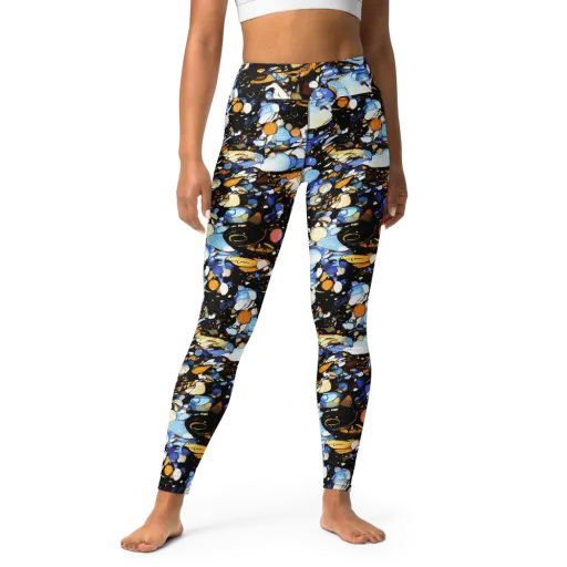 Sapphire Static on a Yoga Leggings