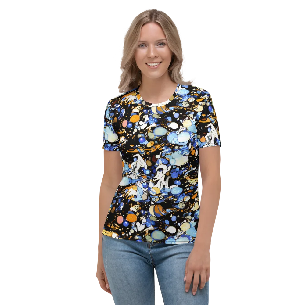 Sapphire Static on Women's Crew Neck T-Shirt — Front