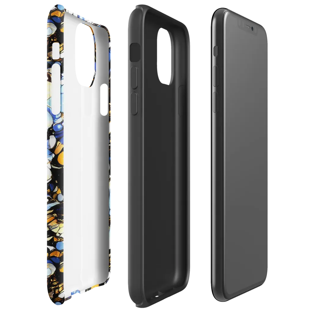 Sapphire Static on Tough Case for iPhone® — Right